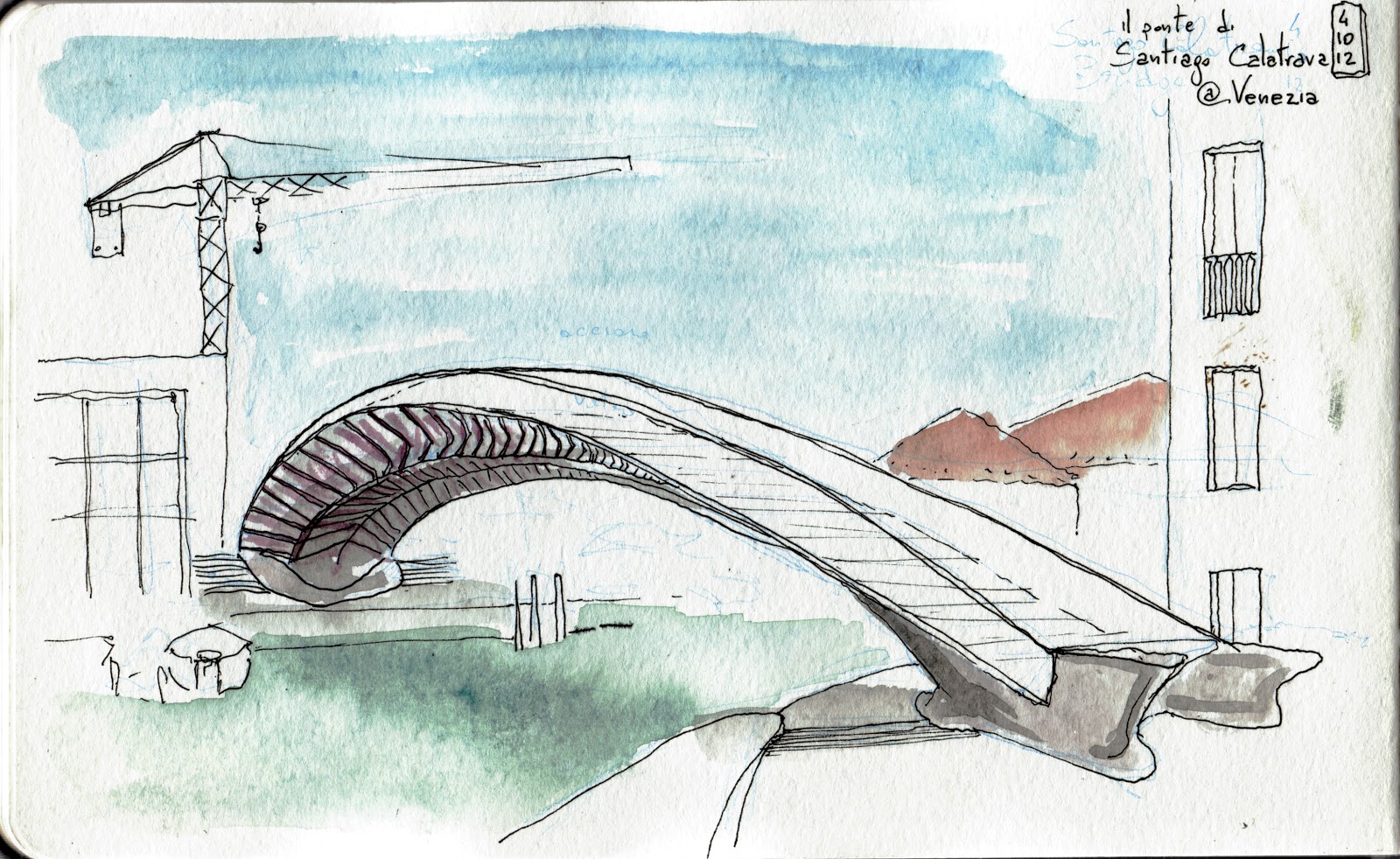 taccuinopellegrino.blogspot.com - acquerello di Santiago Calatrava