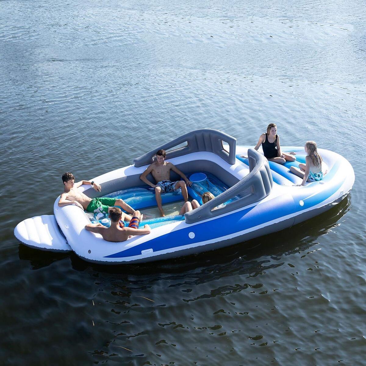 Bay Breeze: Il "motoscafo" gonfiabile a grandezza naturale - www.amazon.com/6-Person-Inflatable-Breeze-Island-Party/dp/B07NQ3GTTW