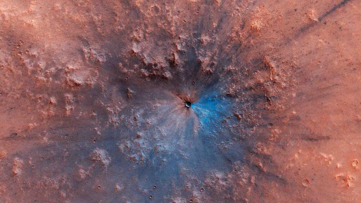 HiRISE fotografa un nuovo cratere su Marte - Il nuovo cratere su Marte.

Crediti: NASA