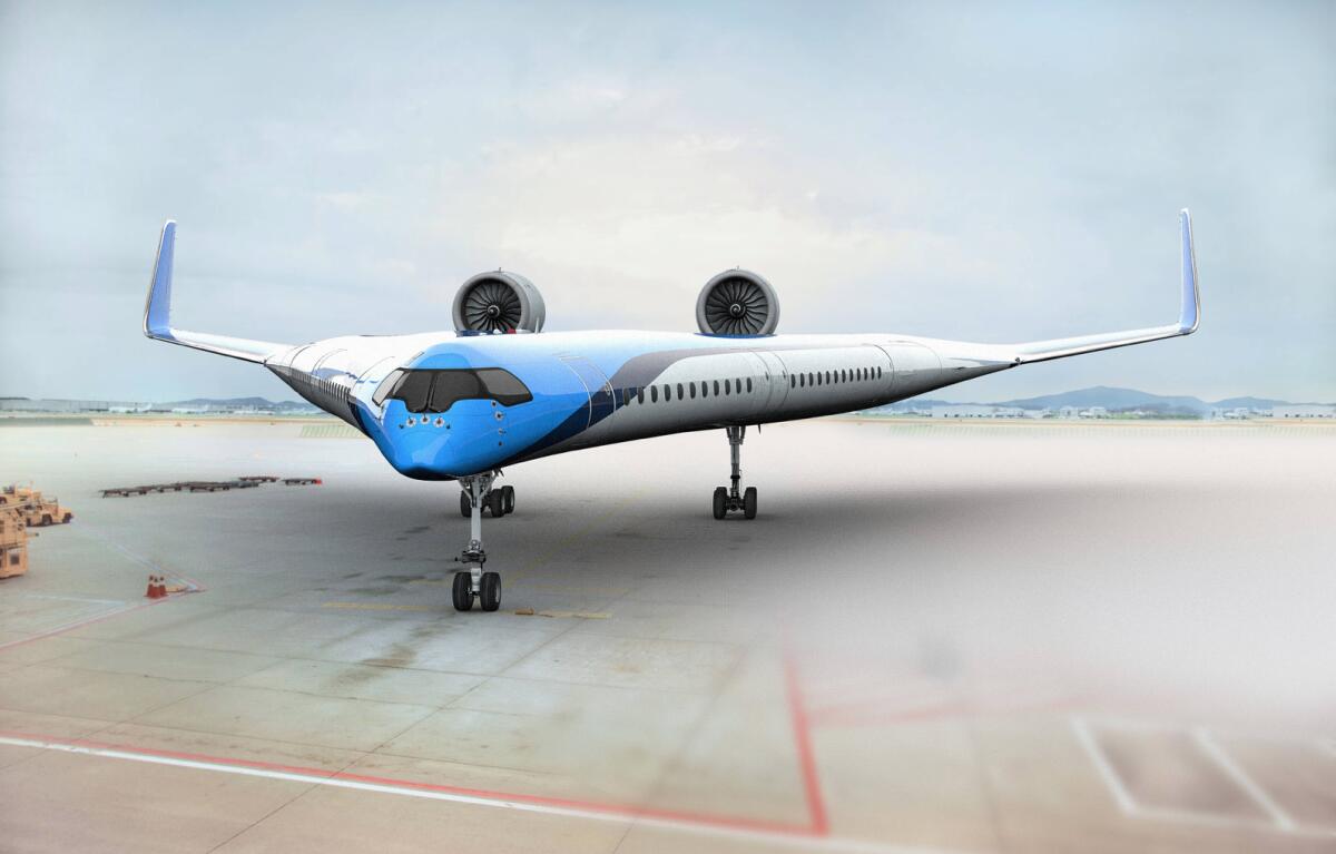 KLM: dettagli sugli aerei innovativi "V-shaped" - Credits: lonelyplanet.com (KLM / TU Delft)