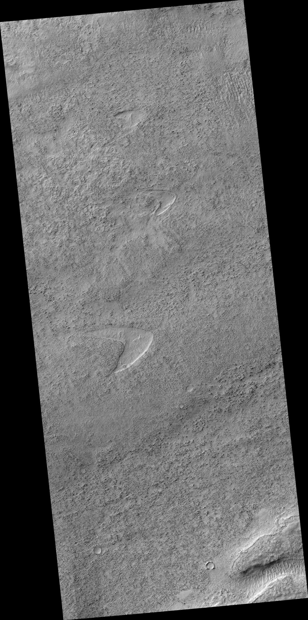 La curiosa formazione. Credits: NASA / JPL / Università dell'Arizona