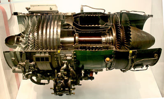 Gruppo turbogas (fonte: https://it.wikipedia.org/wiki/Motore_a_combustione_interna)