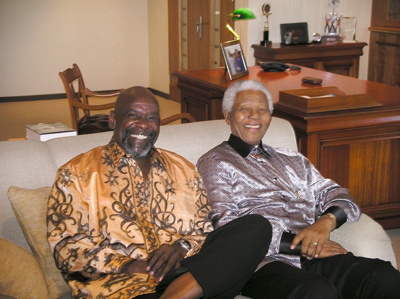 Chris e Nelson Mandela