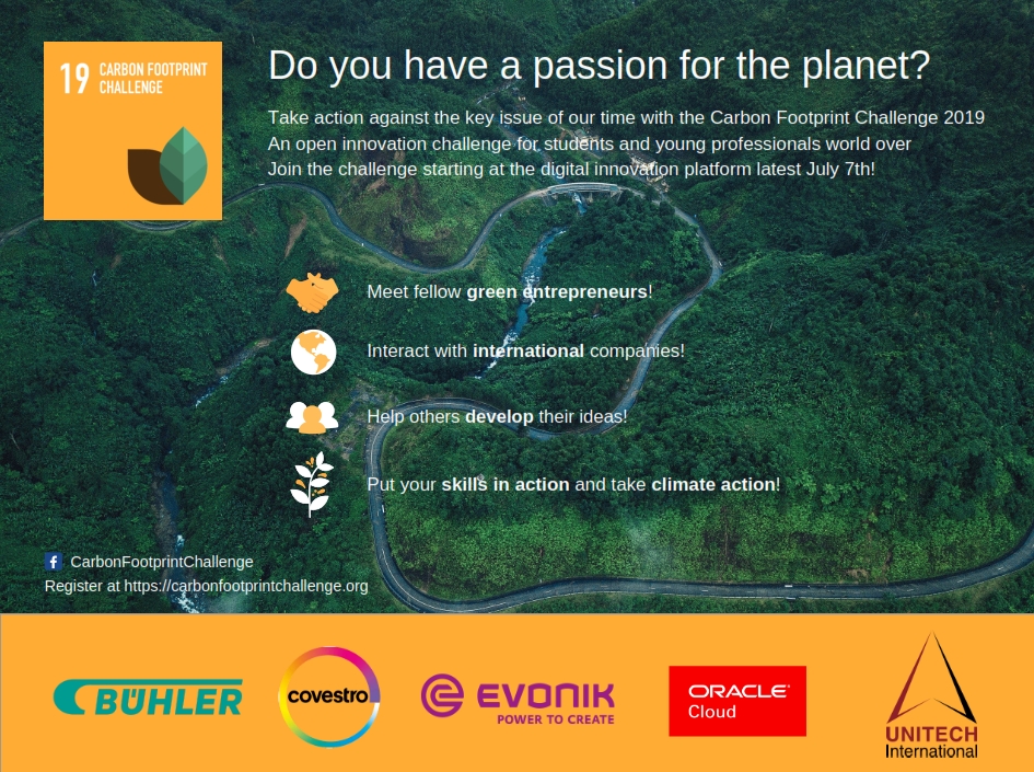 Carbon Footprint Challenge, Carbon, UNITECH, Covestro, Bühler, Evonik, Oracle Cloud, università, europa, challenge, ambiente, sostenibilità, ingegneria, idea, startup, Energy Close-up Engineering