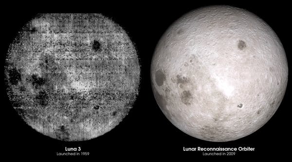 L'altro lato della Luna: dal 1959 ad oggi.Crediti: www.focustech.it