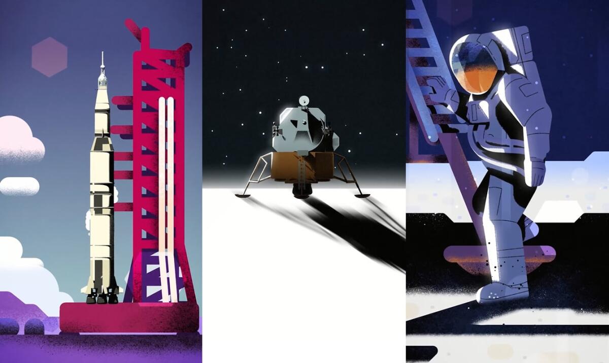 Michael Collins racconta l'Apollo 11 nel doodle di Google - Apollo 11 Michael Collins