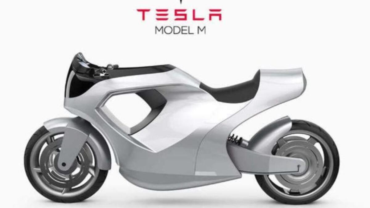 Tesla Model M Concept : la moto costruita attorno al motociclista - Tesla Model M