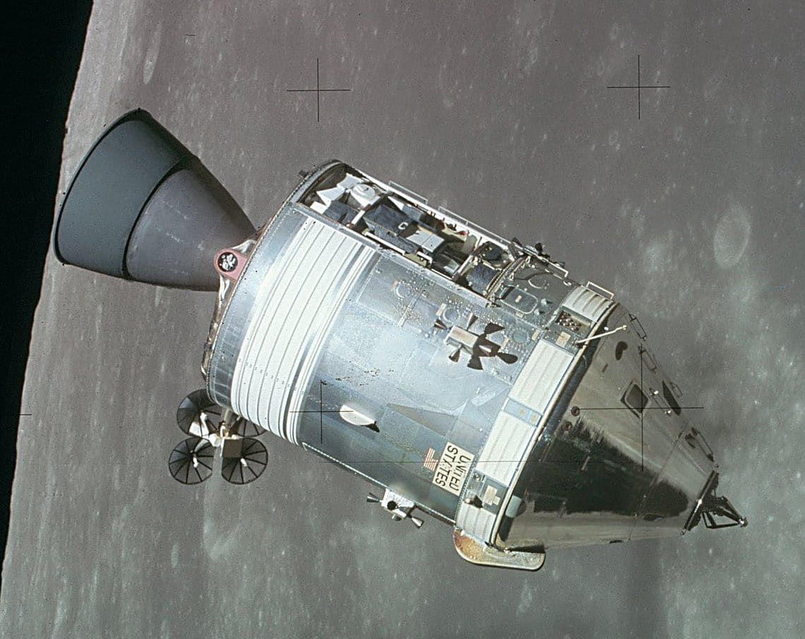 Apollo 11 Command and Service ModulusCredits: https://en.wikipedia.org