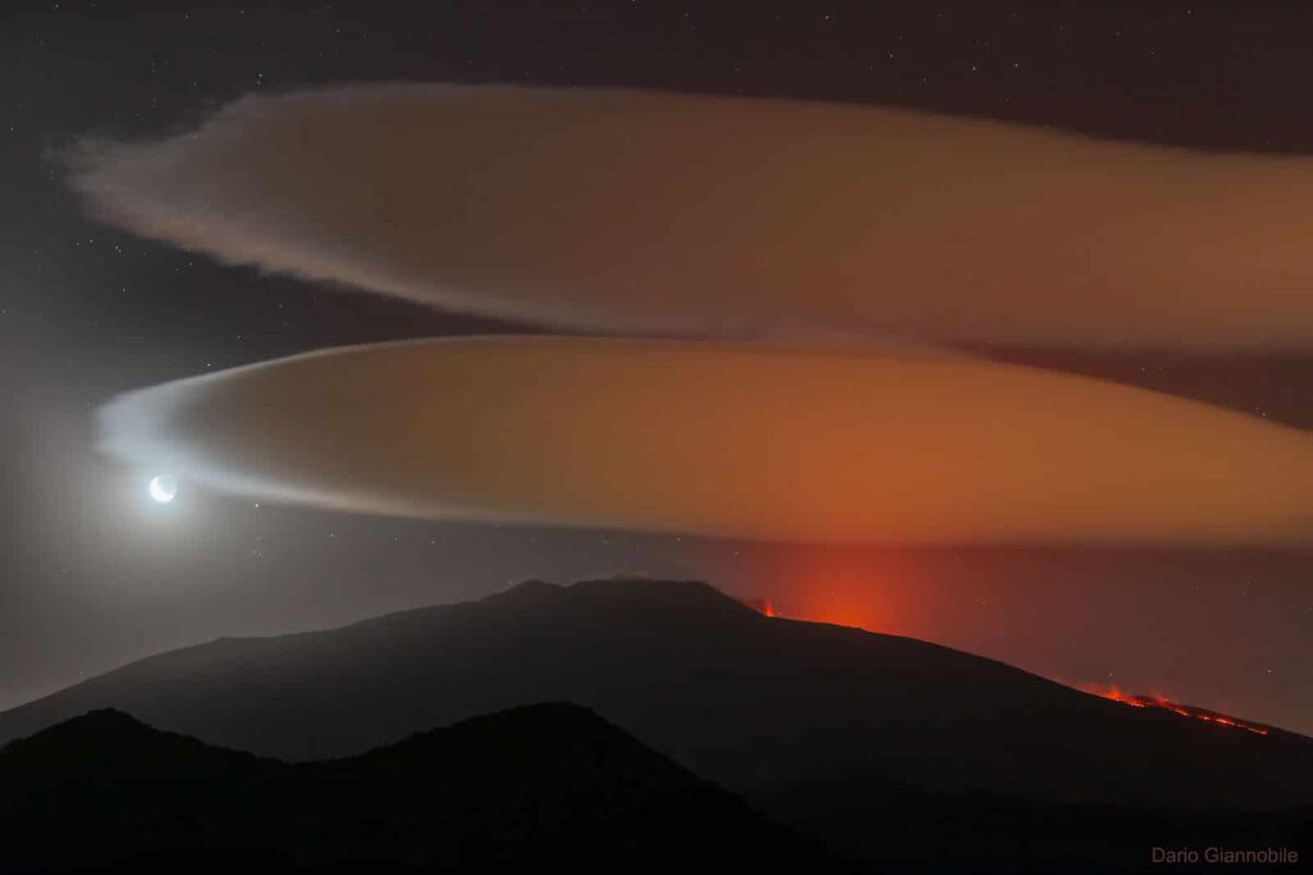 Lo scatto dell'Etna ha affascinato la NASA, come fare foto così belle? - Etna in eruzione, lo scatto APOD di Dario Giannobile