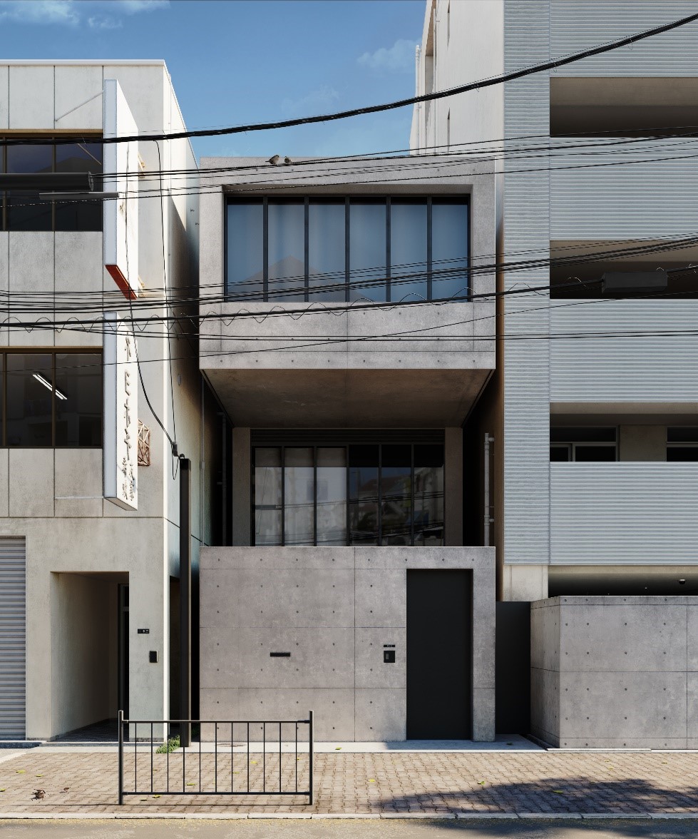 Kameda House di Tadao Ando. Immagine realizzata da Sabrina Ricco, studentessa del Madi