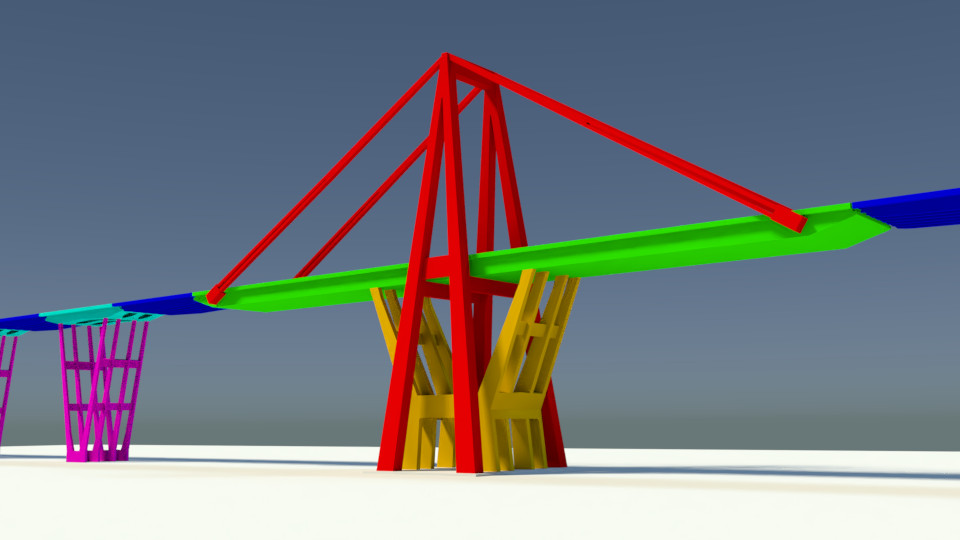 Il ponte era formato da 5 parti distinte, ognuno indipendente e perfettamente equilibrato. PH: wikipedia.it