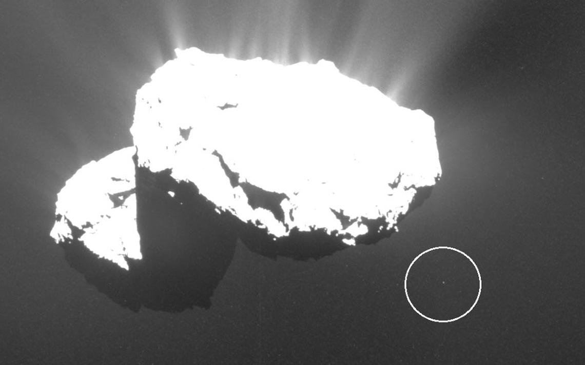 La sonda Rosetta fotografa Churymoon.Crediti: www.duluthnewstribune.com