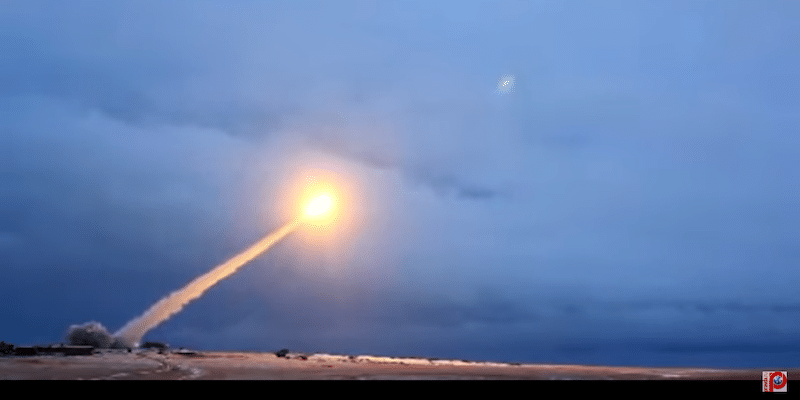 Test del presunto missile oggetto dell'esplosione.Crediti: www.ilpost.it