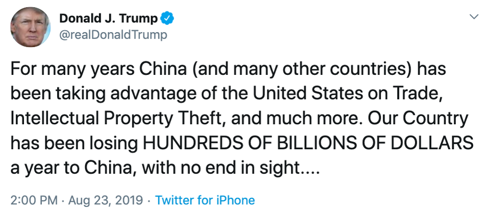 I tweets di Trump costano agli investitori oltre 500 miliardi di dollari