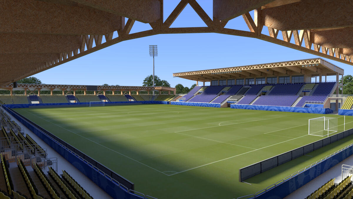 Stadio modulare in legno, il primo in Canada - 