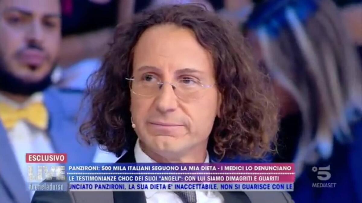 Panzironi ospite da Barbara d'Urso, Burioni insorge: "Intollerabile" - Panzironi, crediti: Live, non è la d'Urso/Canale5/Mediaset