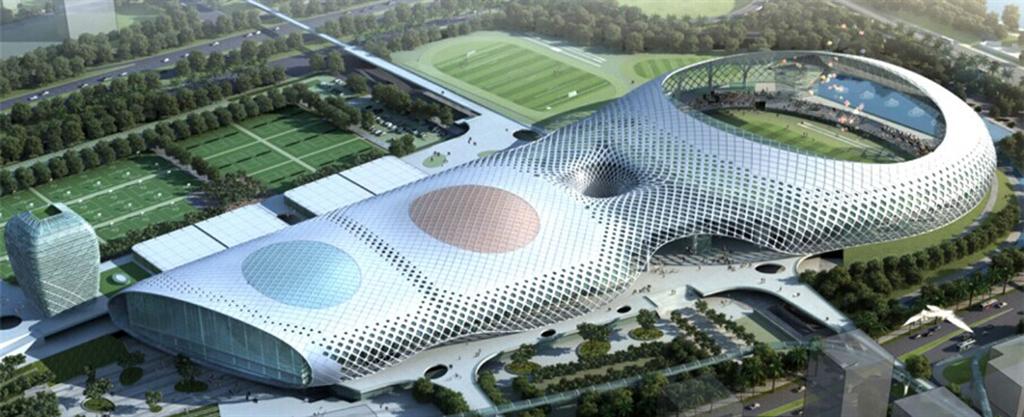 Shenzhen Bay Sports Center. PH: sanxinglass.com