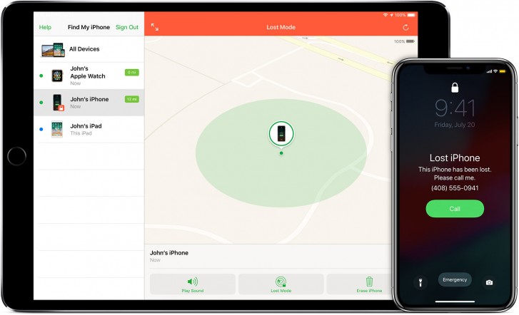 Funzionamento di "Trova iPhone". Credits: www.gsmarena.com