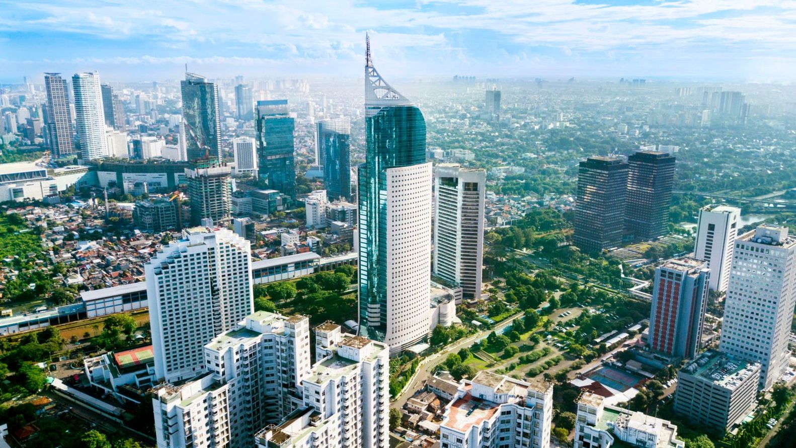Un rendering che mostra come sarà la nuova capitale. Salta subito all'occhio la presenza di verde. PH: archdaily.com