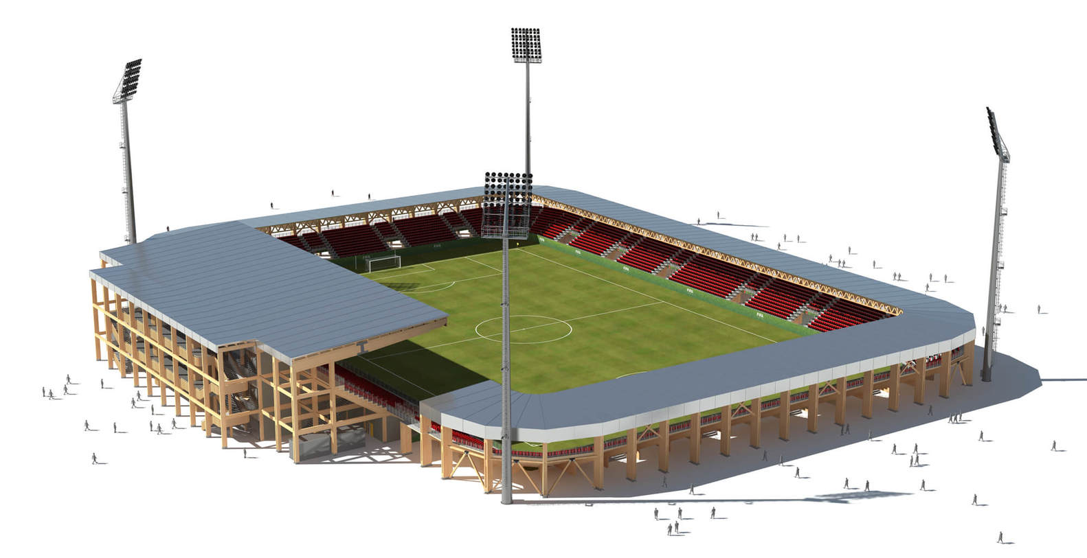 Esempio di stadio modulare. Ph: ArchDaily.com