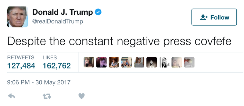 Il tweet covfefe