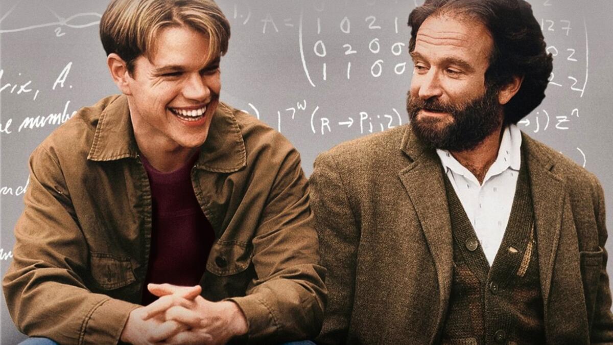 Will Hunting, il genio della teoria dei grafi - Matt Damon insieme allo psicologo Robin Williams