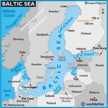 Inquadramento geografico del Mar Baltico