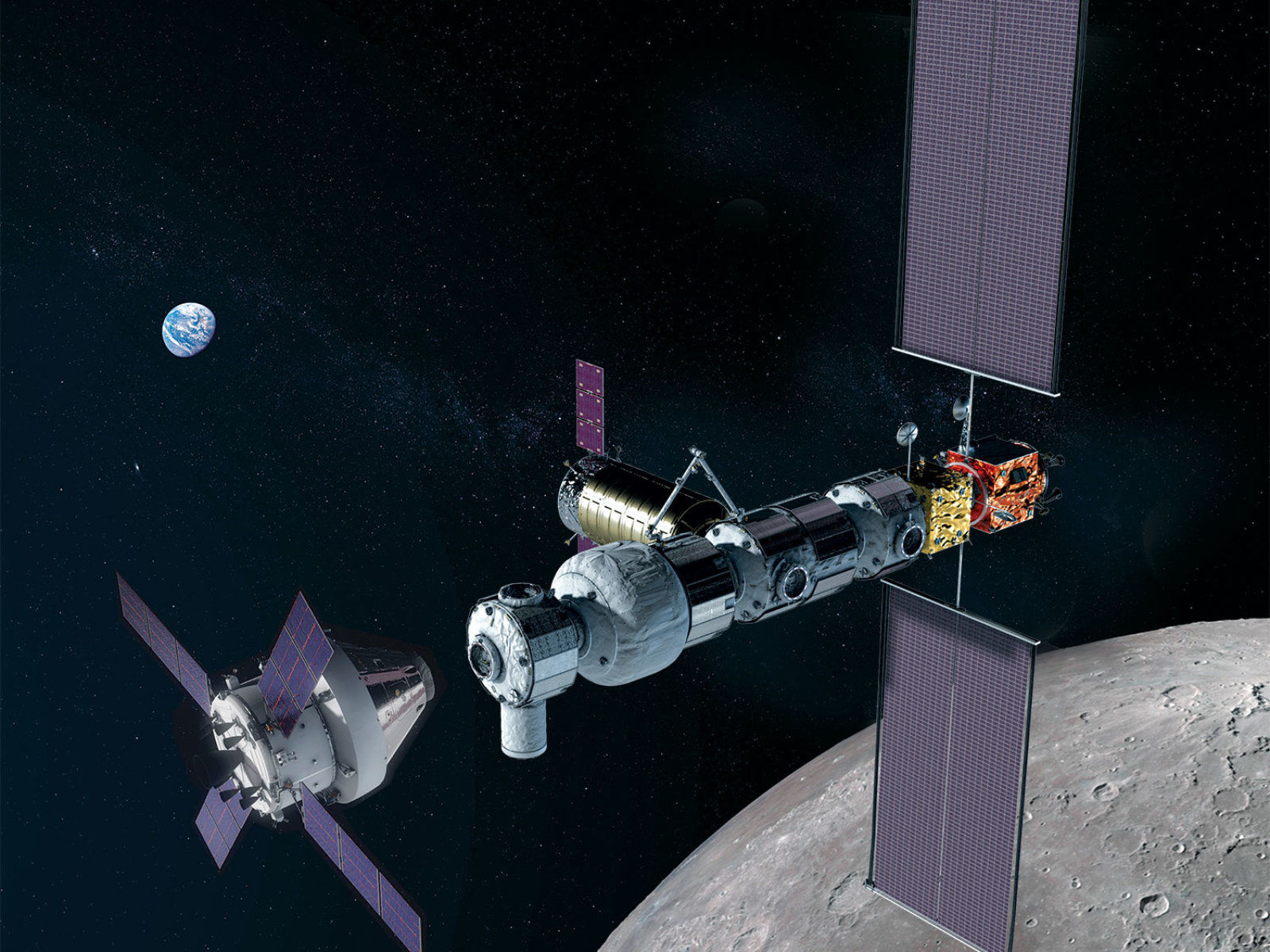 Concept del progetto gataway. Credits: Nasa
