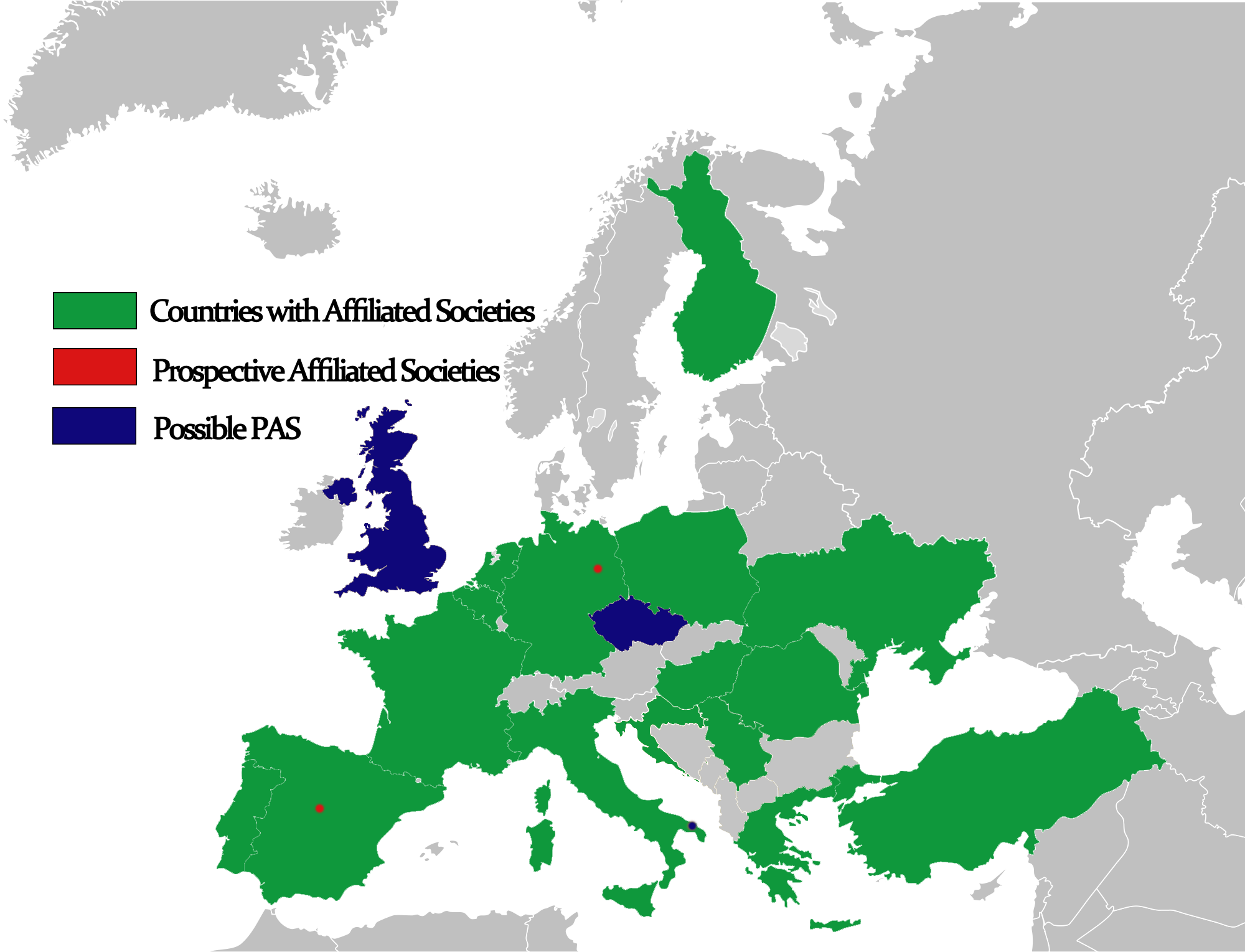 EUROAVIA è presente in 18 paesi europei. Credits: Wikipedia