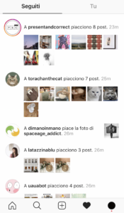 Come vengono visualizzate le attività dei seguiti su Instagram