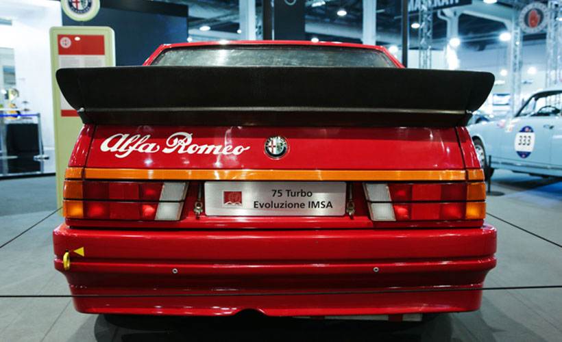 Alfa Romeo 75 Turbo Evoluzione in mostra al Salone Auto e Moto d’Epoca di Padova 2019