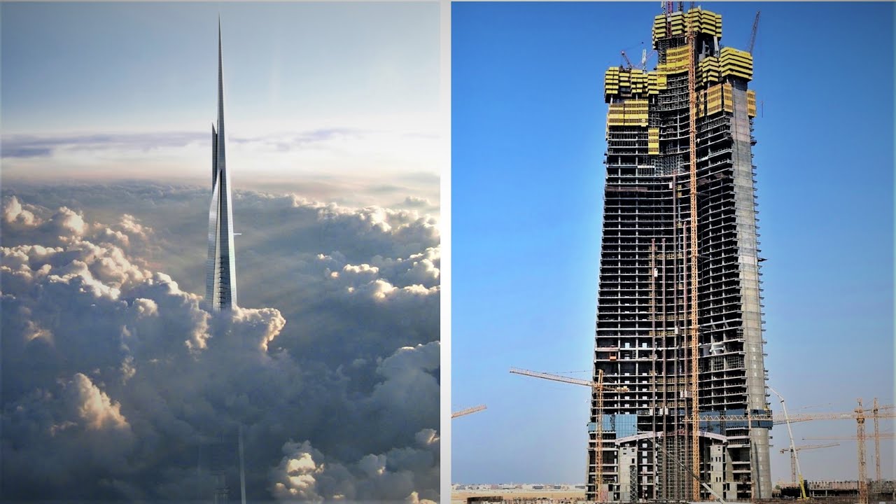 La Jeddah Tower in costruzione. PH: youtube.com