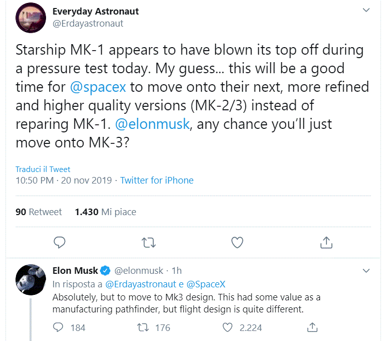 Starship explosionCredits: Twitter