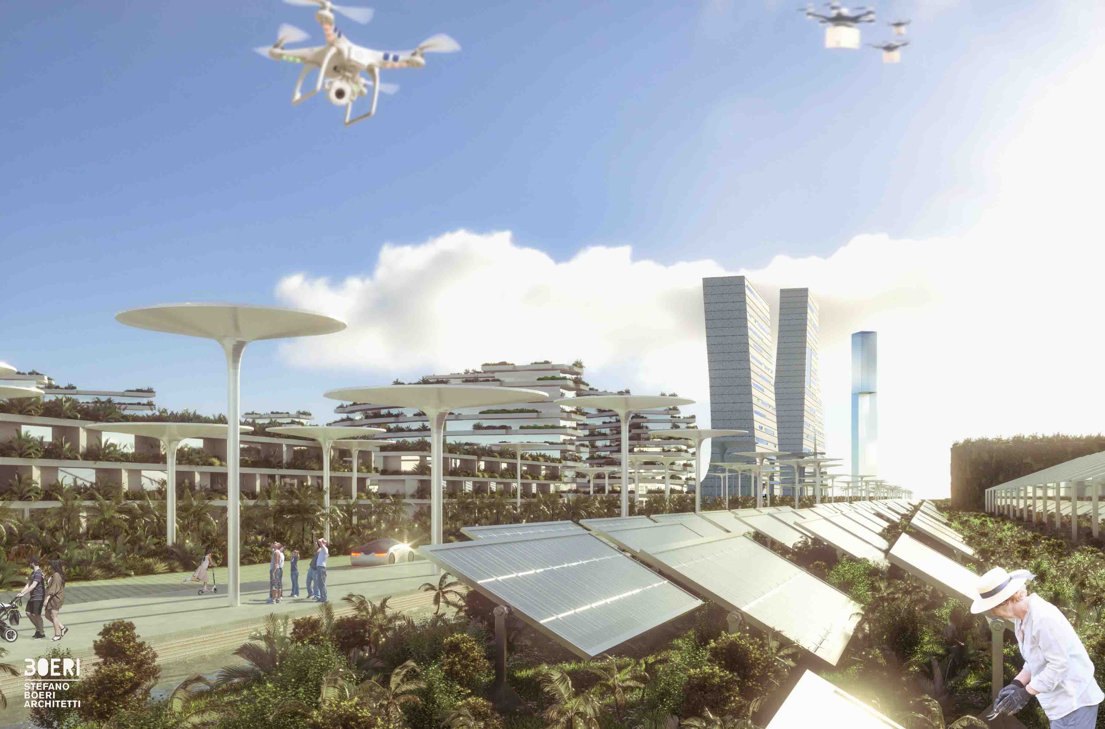 Rendering della City Forest. PH: stefanoboeriarchitetti.net