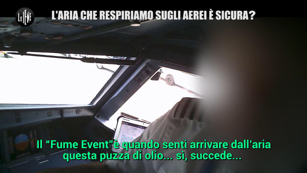 Caso Iene: l'aria degli aerei è tossica? - Credits: iene.mediaset.it