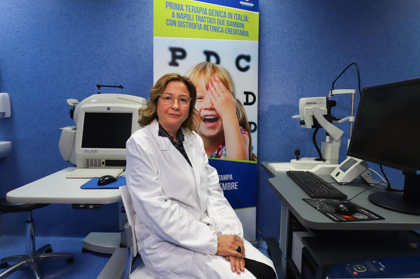Francesca Simonelli, direttrice della Clinica oculistica dell'Università "Luigi Vanvitelli" (crediti: Voce di Napoli)