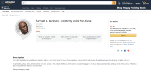 La skill per Alexa di Samuel L. Jackson