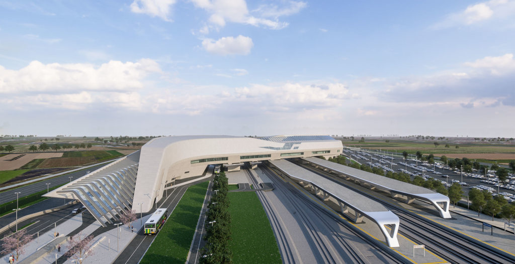 La stazione di Napoli Afragola realizzata da Zaha Hadid. PH: Global Rail News