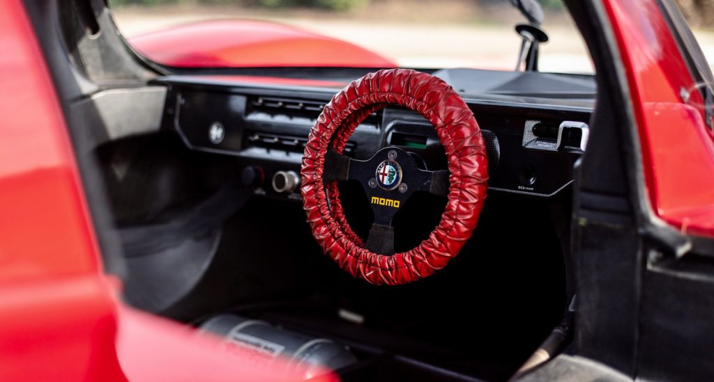 Gli interni della Alfa Romeo Gruppo C