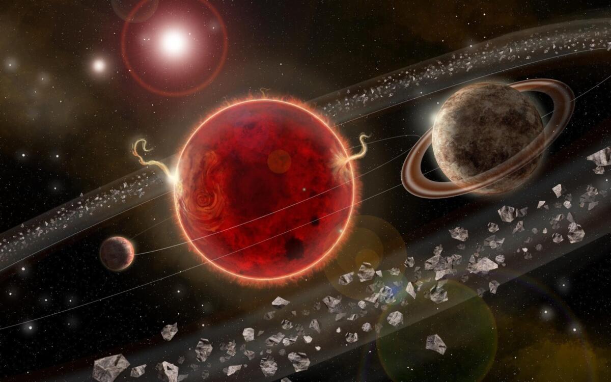 Individuato possibile secondo pianeta intorno a Proxima Centauri - Rappresentazione artistica del sistema planetario intorno a Proxima Centauri (crediti: Lorenzo Santinelli)