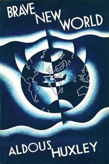 Copertina originale di Brave new world di Aldous Huxley