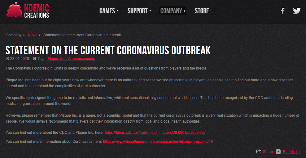 Credits:  https://www.ndemiccreations.com/en/news/172-statement-on-the-current-coronavirus-outbreak