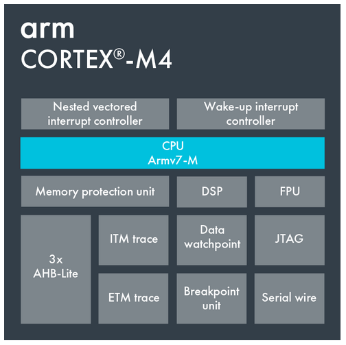 Schema del microcontrollore M4