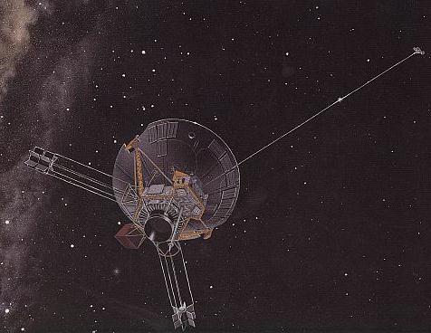 Pioneer 10 (crediti: Donald Davis, Courtesy Pioneer Project, ARC, NASA)