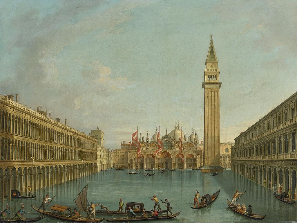 Piazza San Marco Allagata, opera di Vincenzo Chilone del 1825. Ph: it.wikipedia.org