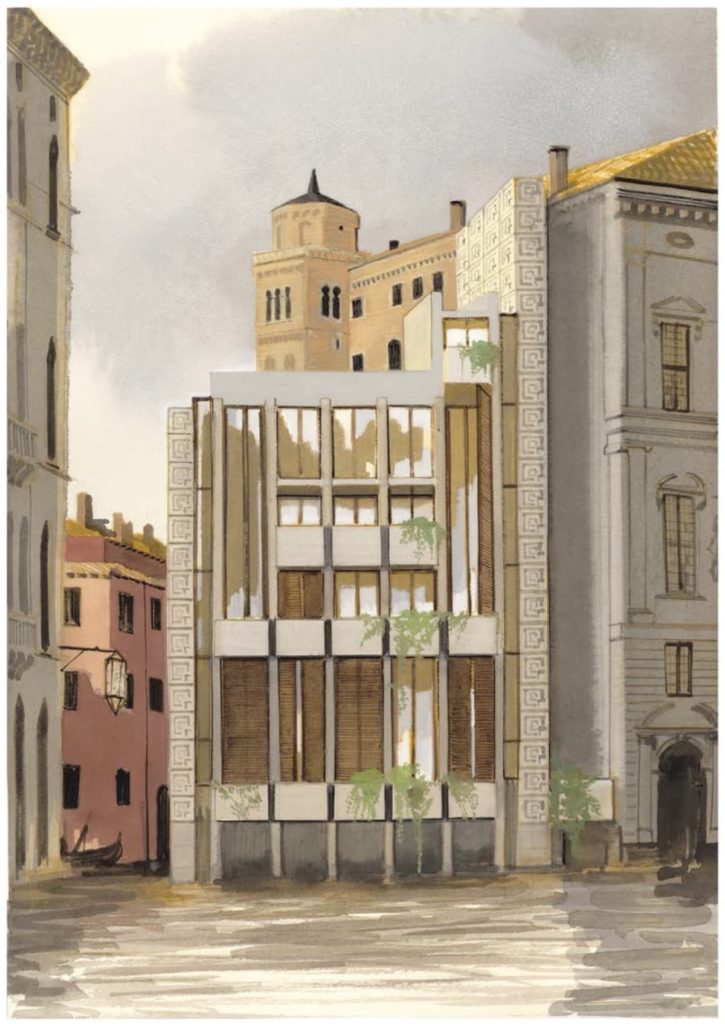 Casa sul Canal Grande di Frank Lloyd Wright Ph: fumettologica.it