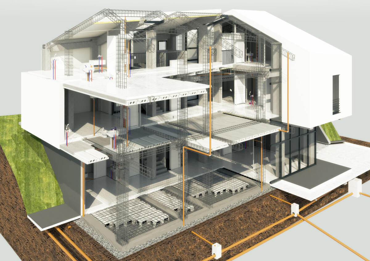 Futuro BIM per piccoli progetti - Spaccato assonometrico realizzato dall'architetto Andrea Luci. Ph: bimportale.com