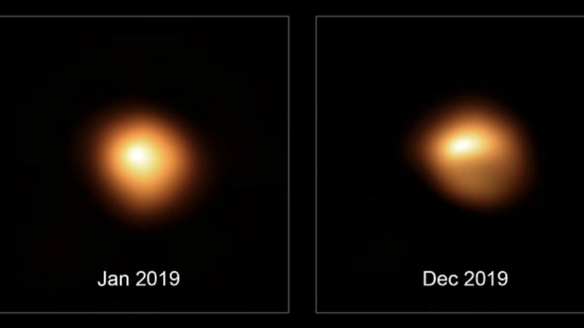 Nuova immagine di Betelgeuse mostra l'indebolimento della stella - 