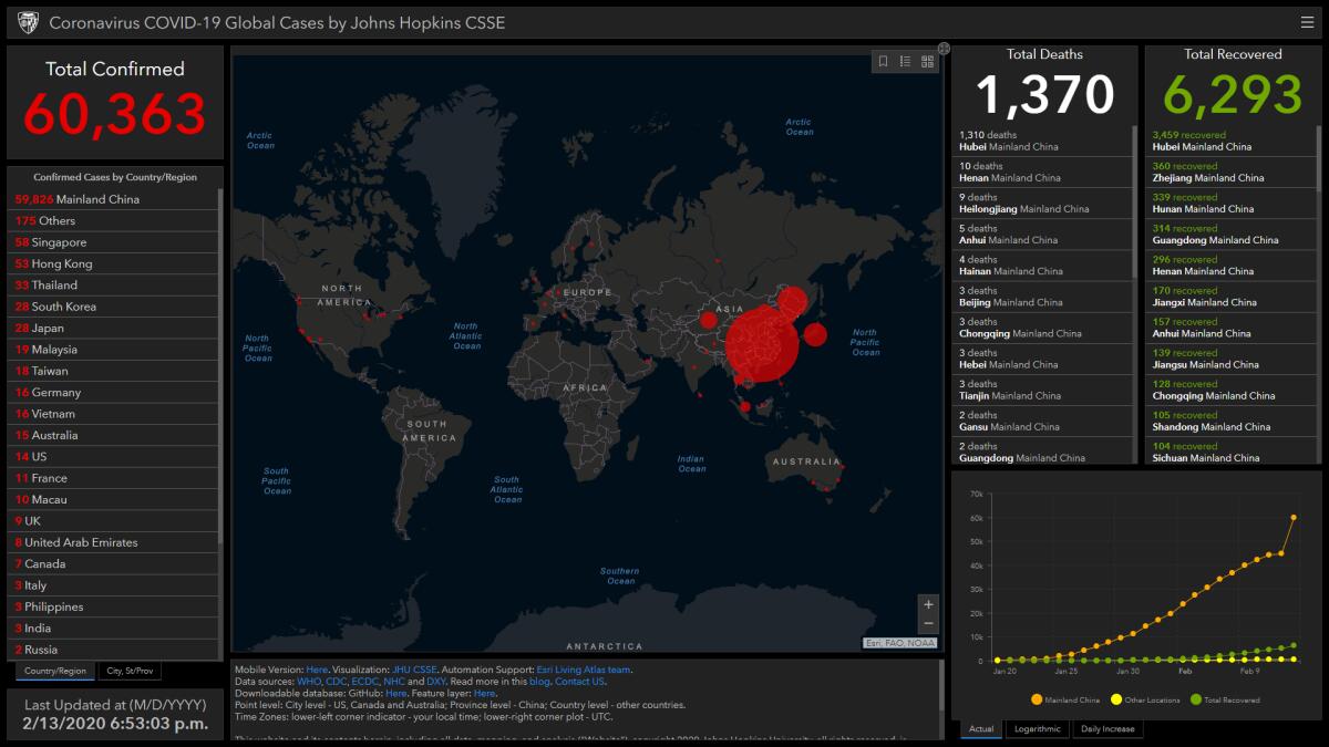 Seguire il Coronavirus con la mappa interattiva: 20 giorni dopo - 