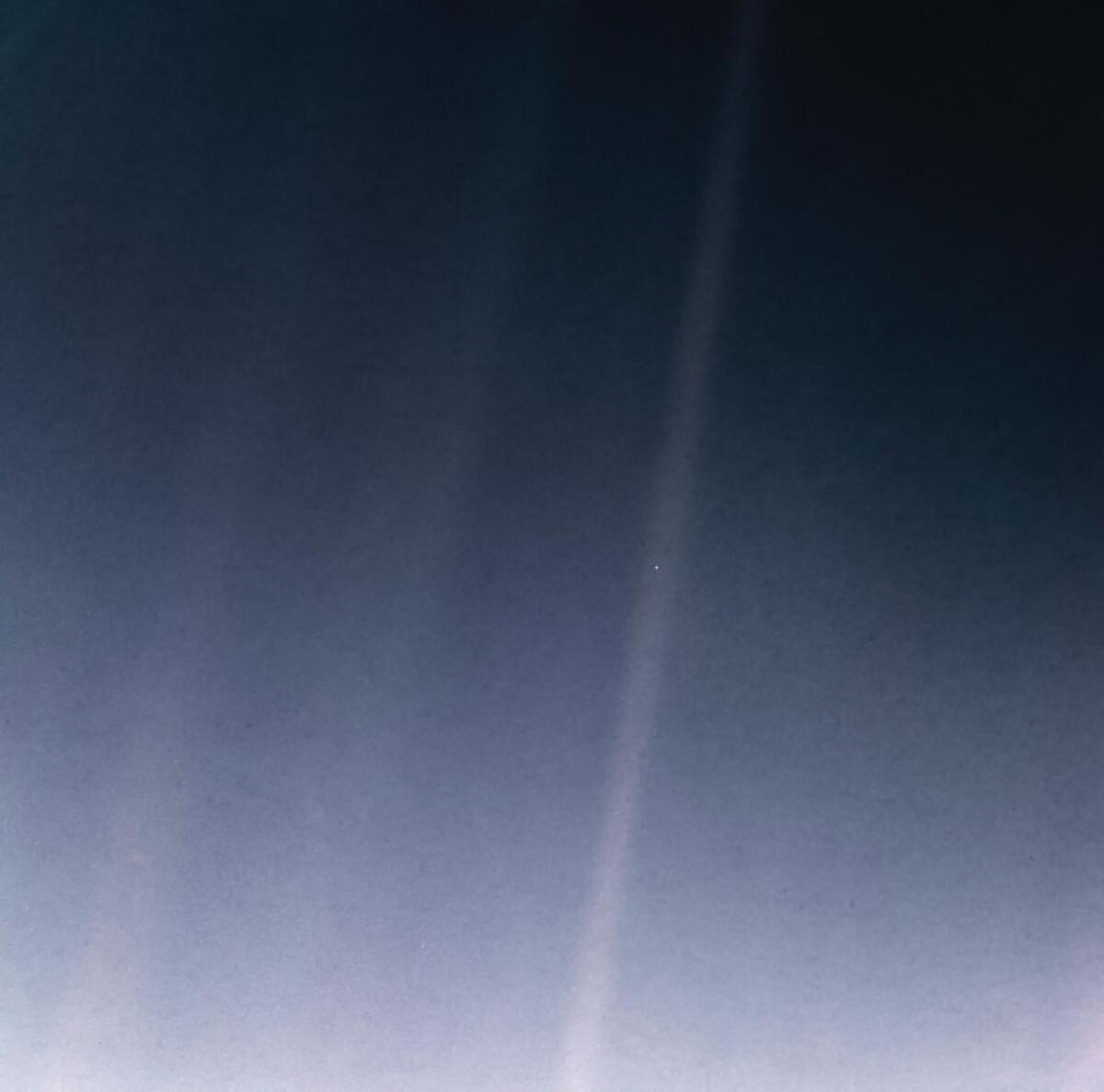 San Valentino 1990: festa NASA dell'amore per lo spazio - Pallido Puntino Azzurro, crediti: NASA/JPL